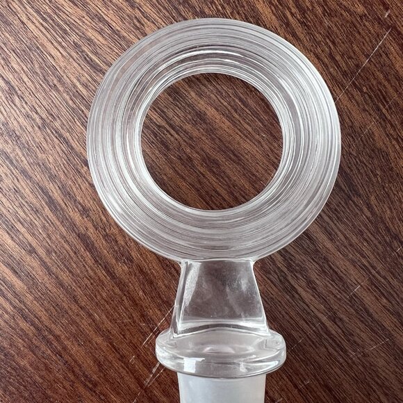 Mikasa Set of 3 Clear Glass Wine Bottle Stoppers Circle Bunch Grapes Xmas Tree - Picture 5 of 10